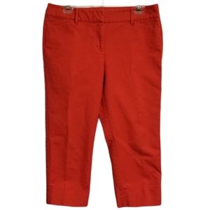 Ann Taylor Signature Orange Capri's Size 8